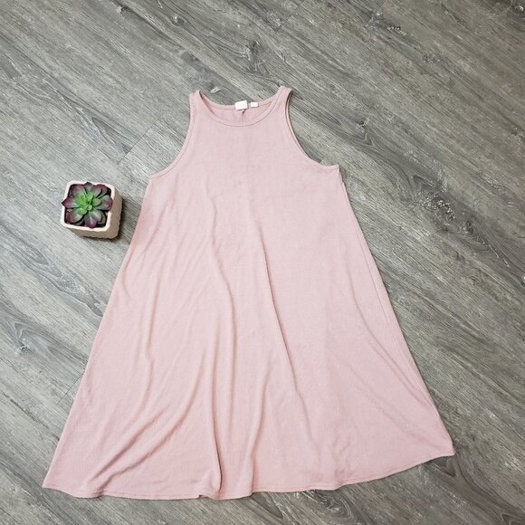 GAP * Knit Tank Dress * A-Line Blush Pink Sz XS - Picture 2 of 8